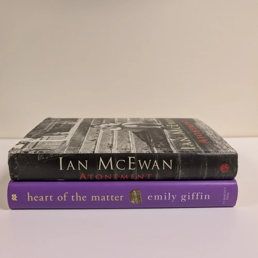 Hardcover Literary Fiction Bundle Atonement & Heart of the Matter Love Stories